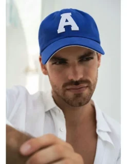 Shore Club College Letter Cap in Blue