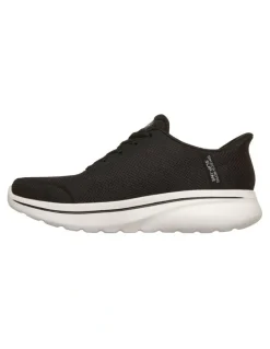 Skechers Go Walk Arch Fit N-Joy Sneaker in Black/White