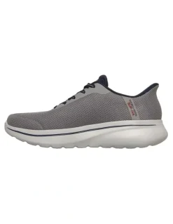 Skechers Go Walk Arch Fit N-Joy Sneaker in Grey/Navy