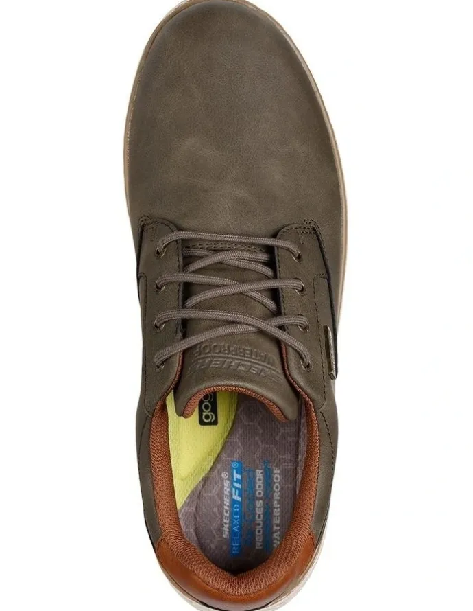 Skechers Garlan Pryor Waterproof Sneaker in Olive