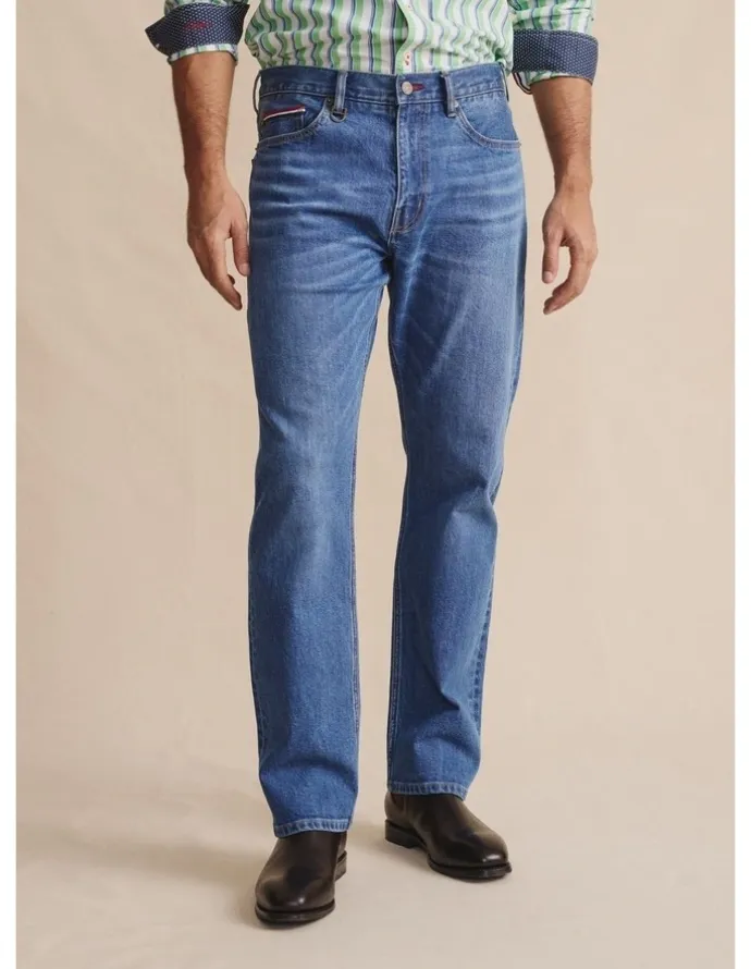 S.Kidman Camden 5 Pocket (Reg 32) Mid Rise Jeans 1PAM00048R in Vintage Wash