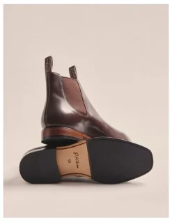 S.Kidman Choc Sidney Goodyear Welt Boots K0001 in Chocolate