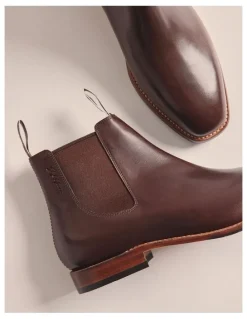 S.Kidman Choc Sidney Goodyear Welt Boots K0001 in Chocolate