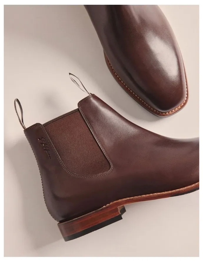 S.Kidman Choc Sidney Goodyear Welt Boots K0001 in Chocolate