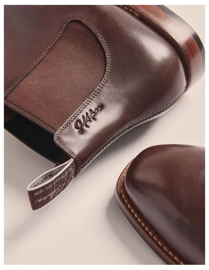 S.Kidman Choc Sidney Goodyear Welt Boots K0001 in Chocolate
