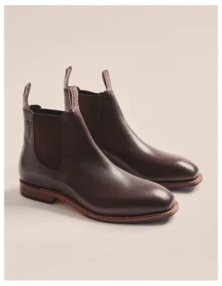 S.Kidman Choc Sidney Goodyear Welt Boots K0001 in Chocolate