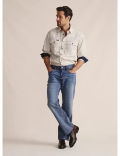 S.Kidman Geurie 5 Pocket (Reg 32) Mid Rise Jeans 1PAM00050R in Mid Wash