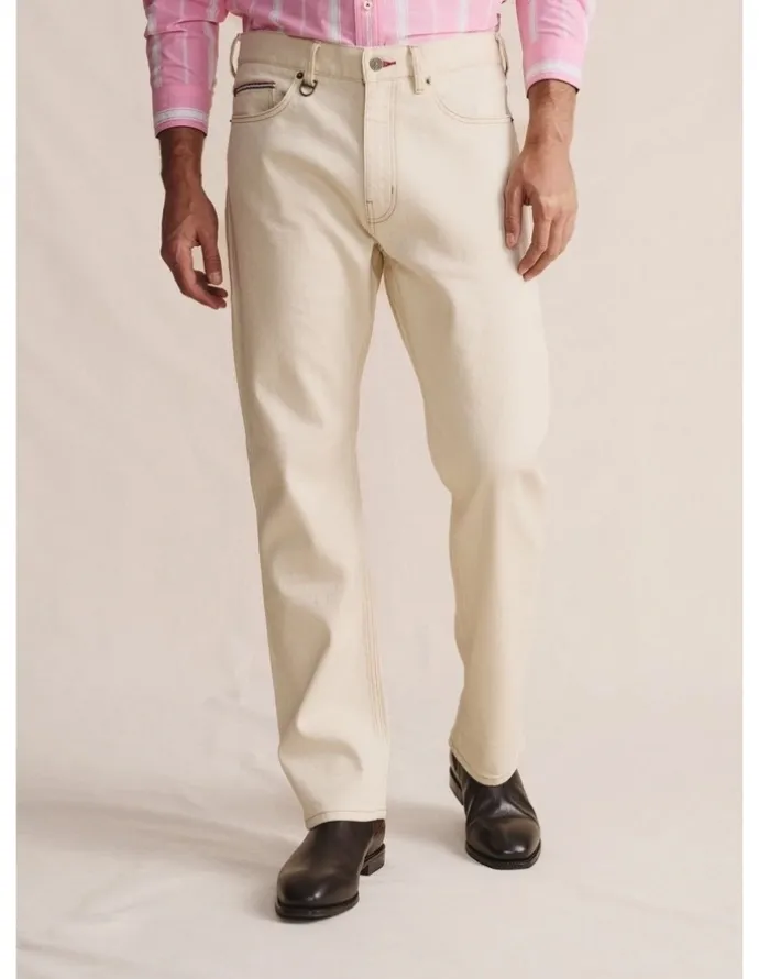 S.Kidman 5 Pocket (Long 38) Mid Rise Jeans 1PAM00152L in Ecru