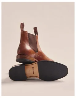S.Kidman Rus Sidney Goodyear Welt Boots K0001 in Rust