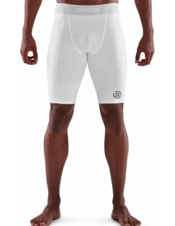 SKINS Men's Series-1 Running Half Tight in White