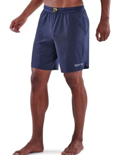 SKINS 3-Series Activewear X-Fit Shorts in Navy Blue