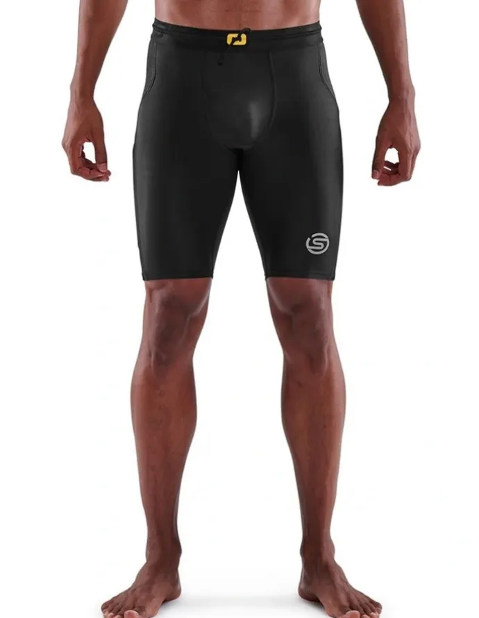 SKINS Series-3 Running Half Tight in Black