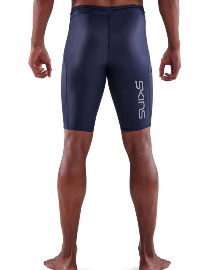 SKINS Series-3 Running Half Tight in Navy Blue