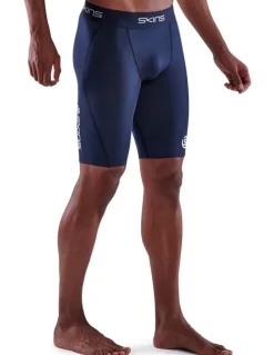 SKINS Series-1 Running Half Tight in Navy Blue