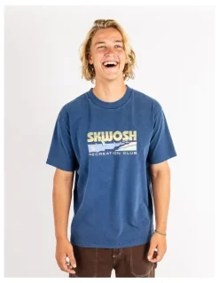 Skwosh Rising Fun Regular Tee in Navy