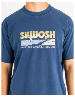 Skwosh Rising Fun Regular Tee in Navy