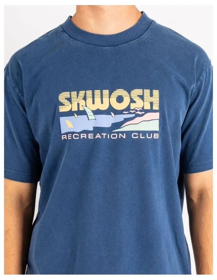 Skwosh Rising Fun Regular Tee in Navy