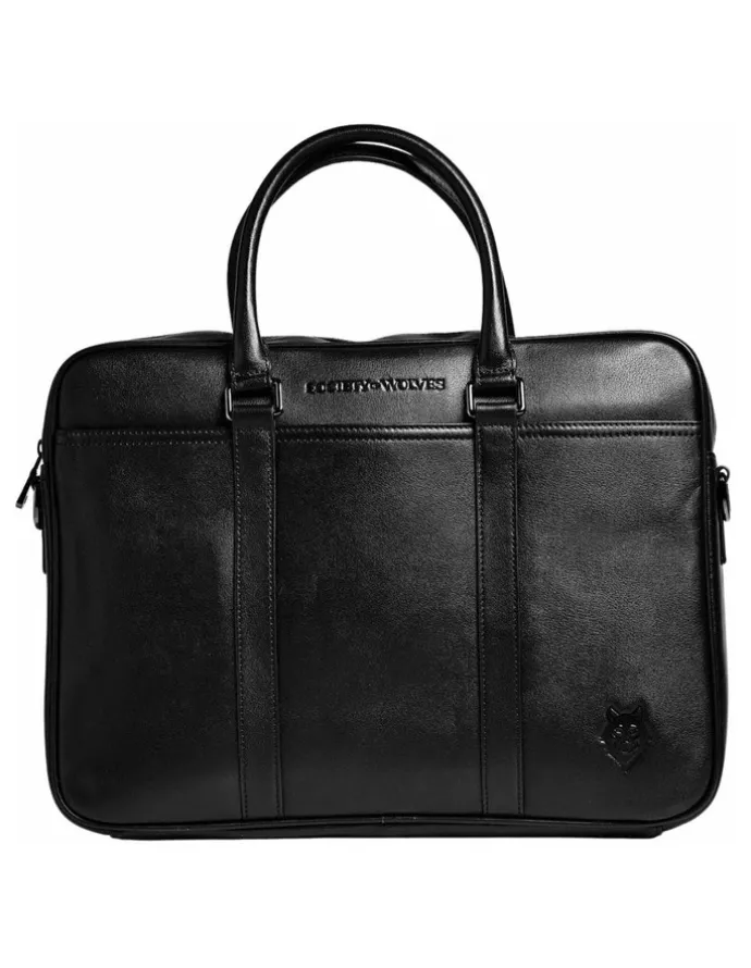 Society of Wolves Leather Laptop Bag