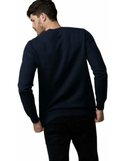 Society of Wolves Crew Neck Fleece in Navy