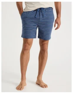 Soho 2 Pack Knit Sleep Shorts in Assorted Stripes