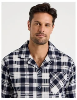 Soho Long Sleeve Flannelette Pyjama Set in Classic Check