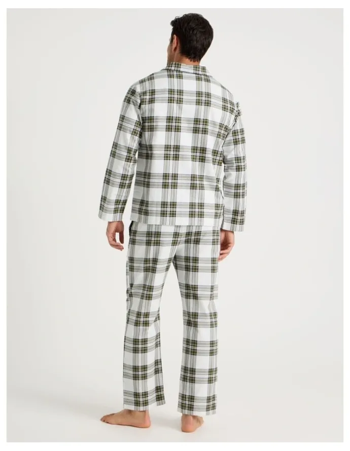 Soho Long Sleeve Flannelette Pyjama Set in Winter Check