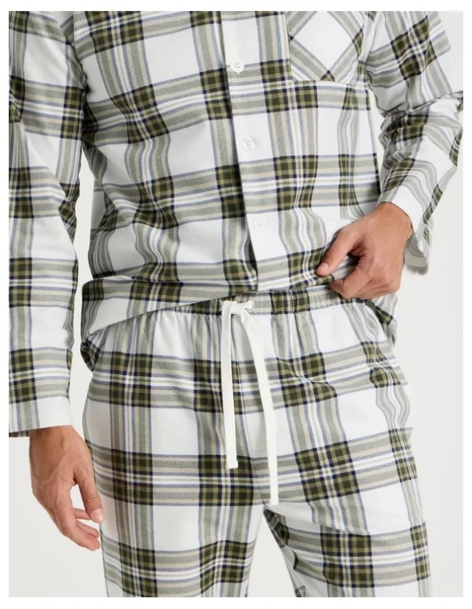 Soho Long Sleeve Flannelette Pyjama Set in Winter Check