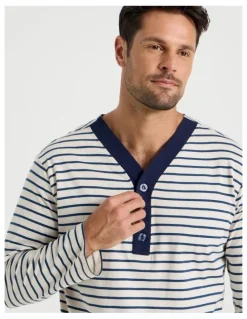 Soho Nightshirt in Black & White Stripe