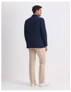 Sportscraft Alain Double Breasted Jacket in Blue