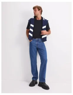 Sportscraft Anderson Straight Jean in Mid Blue