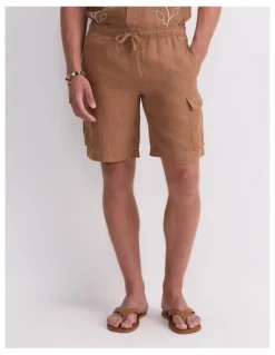 Sportscraft Caffery Cargo Short in Brown