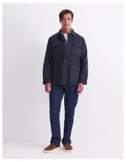 Sportscraft Field Jacket in Blue