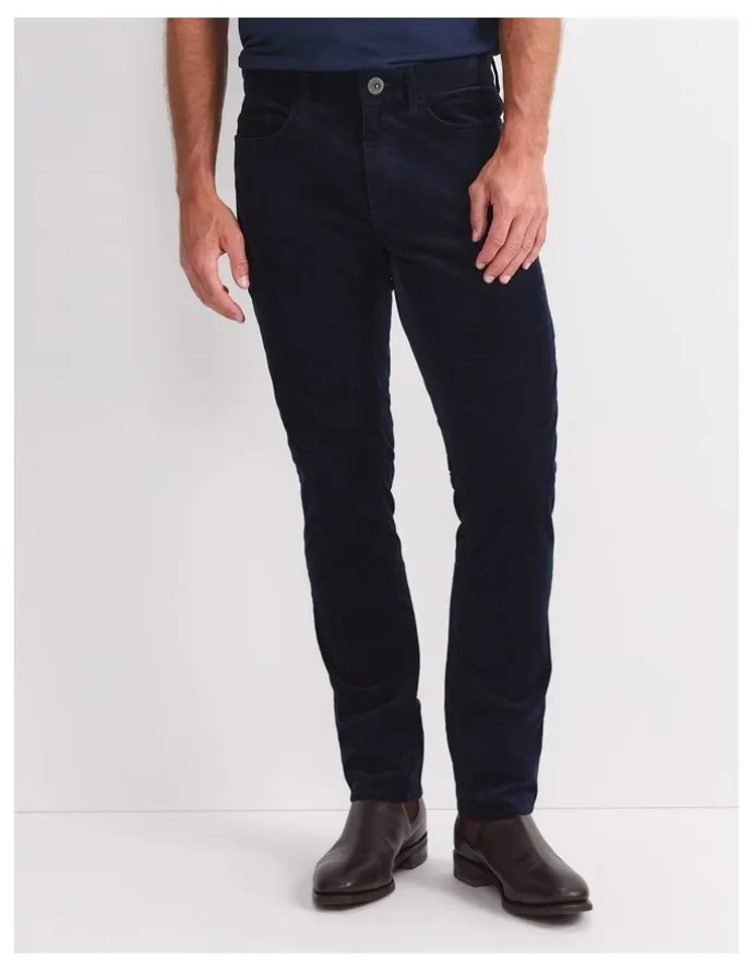 Sportscraft Hudson Straight Leg Cord Pant in Blue