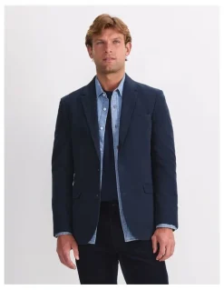 Sportscraft Italian Moleskin Jacket in Blue