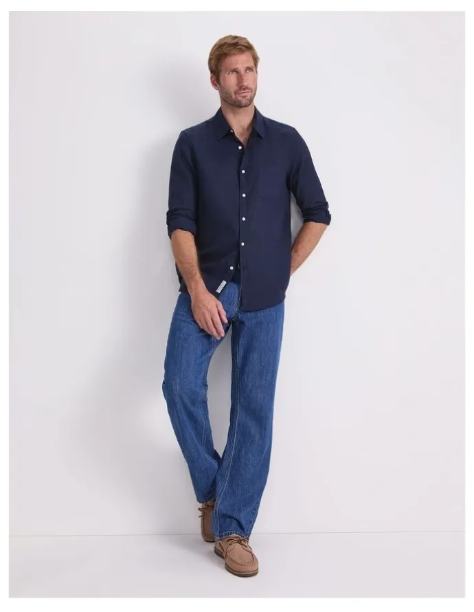 Sportscraft Long Sleeve Linen Shirt
