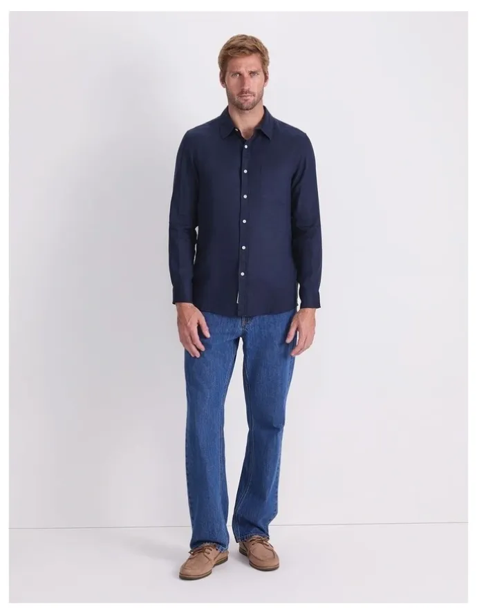 Sportscraft Long Sleeve Linen Shirt