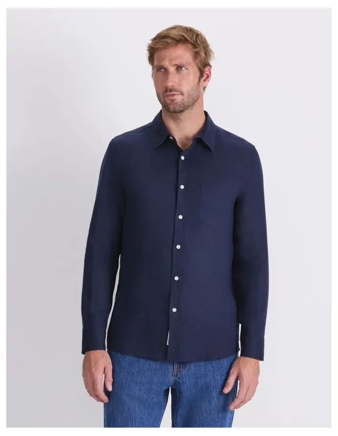 Sportscraft Long Sleeve Linen Shirt