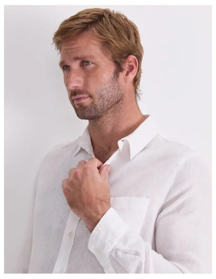 Sportscraft Long Sleeve Linen Shirt