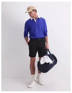 Sportscraft Long Sleeve Rugby Polo T-shirt in Cobalt