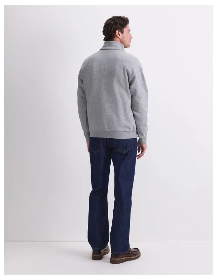 Sportscraft Quarter Zip Sweatshirt in Grey Marle