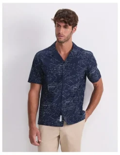 Sportscraft Rally Short Sleeve Print Shirt in Multi