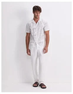 Sportscraft Rally Short Sleeve Print Shirt in Multi