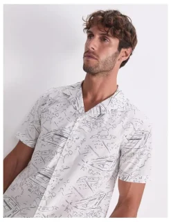 Sportscraft Rally Short Sleeve Print Shirt in Multi