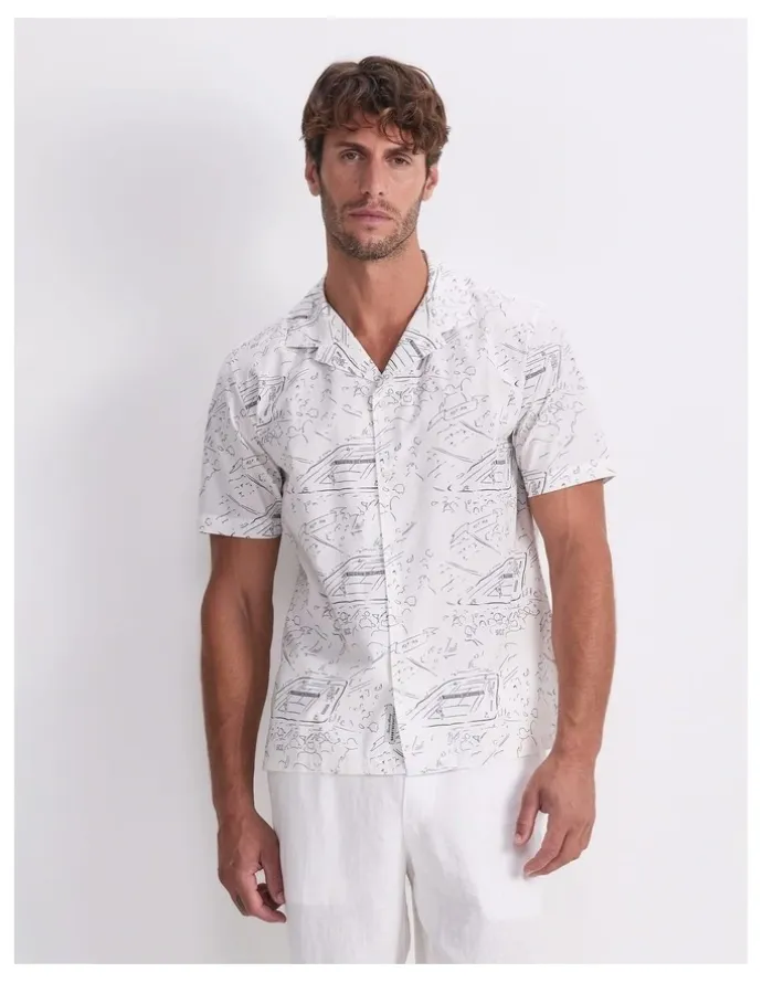Sportscraft Rally Short Sleeve Print Shirt in Multi