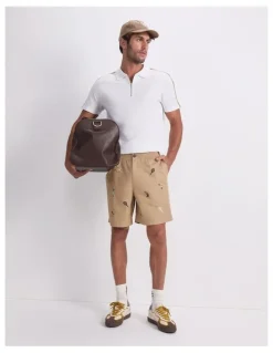 Sportscraft Rod Textured Polo Shirt in White