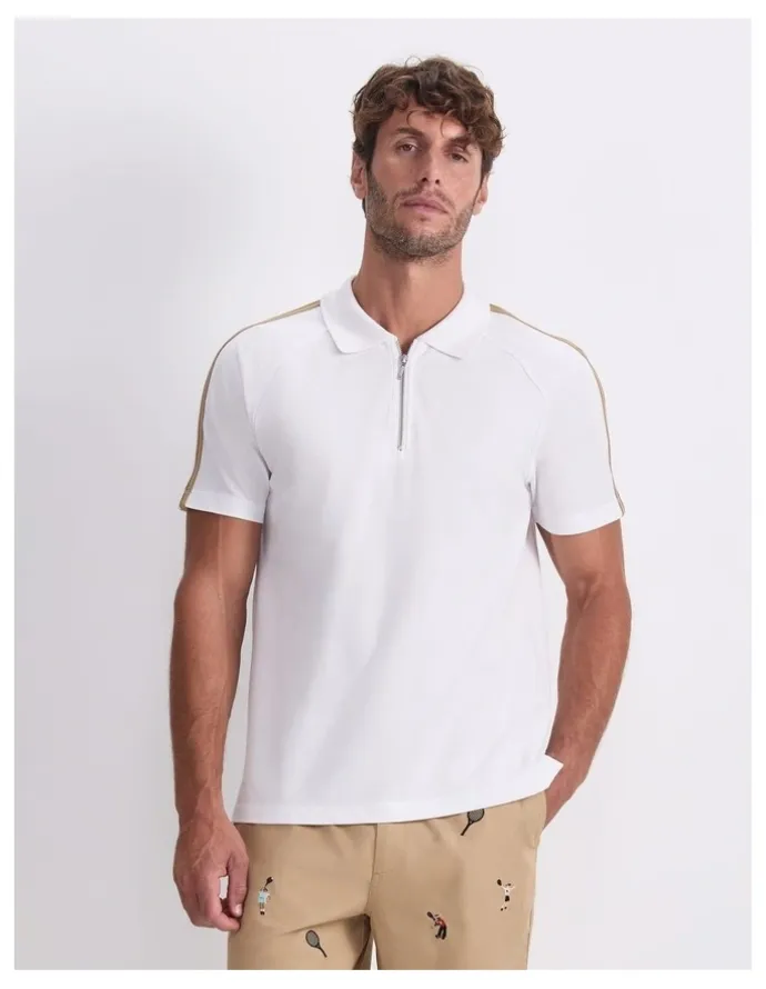Sportscraft Rod Textured Polo Shirt in White