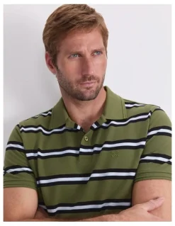 Sportscraft SC Bold Stripe Pique Polo