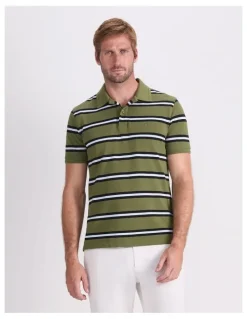 Sportscraft SC Bold Stripe Pique Polo