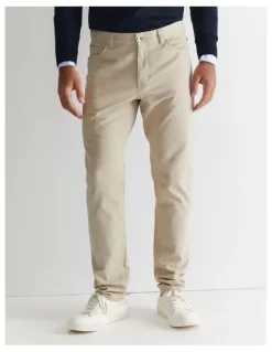 Sportscraft Tapered Bedford Jeans in Beige