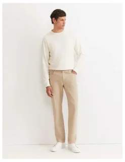 Sportscraft Tapered Bedford Jeans in Beige
